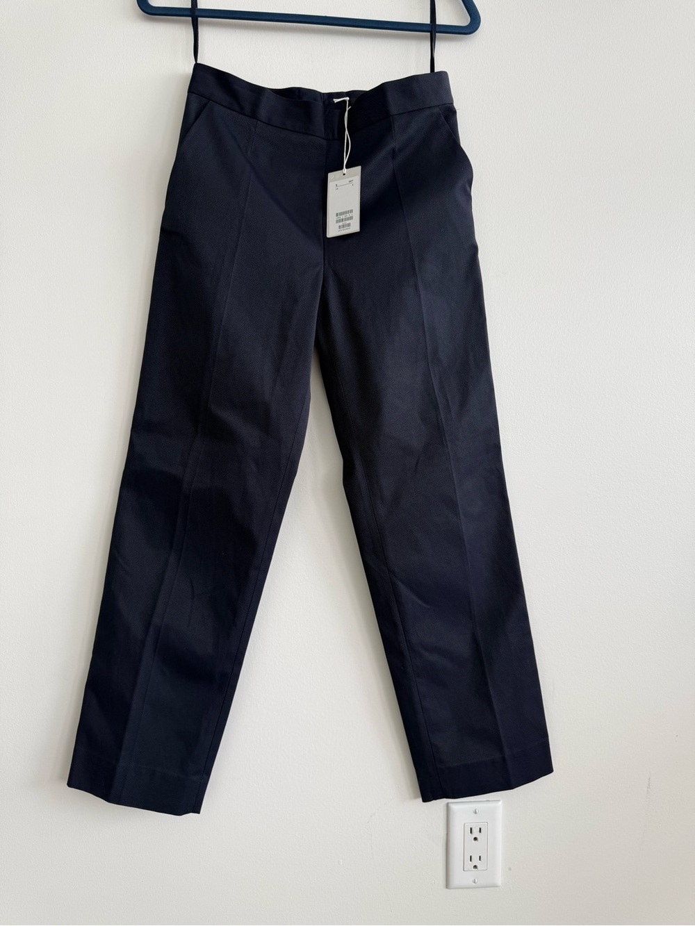 COS Navy Straight-Leg Women's Dress Pants